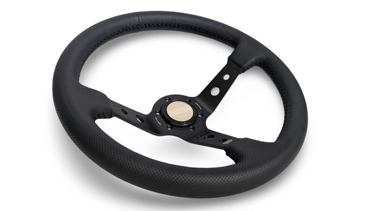 S1H - 350mm + 100mm - Steering Wheel - Black Stitch (Micro)