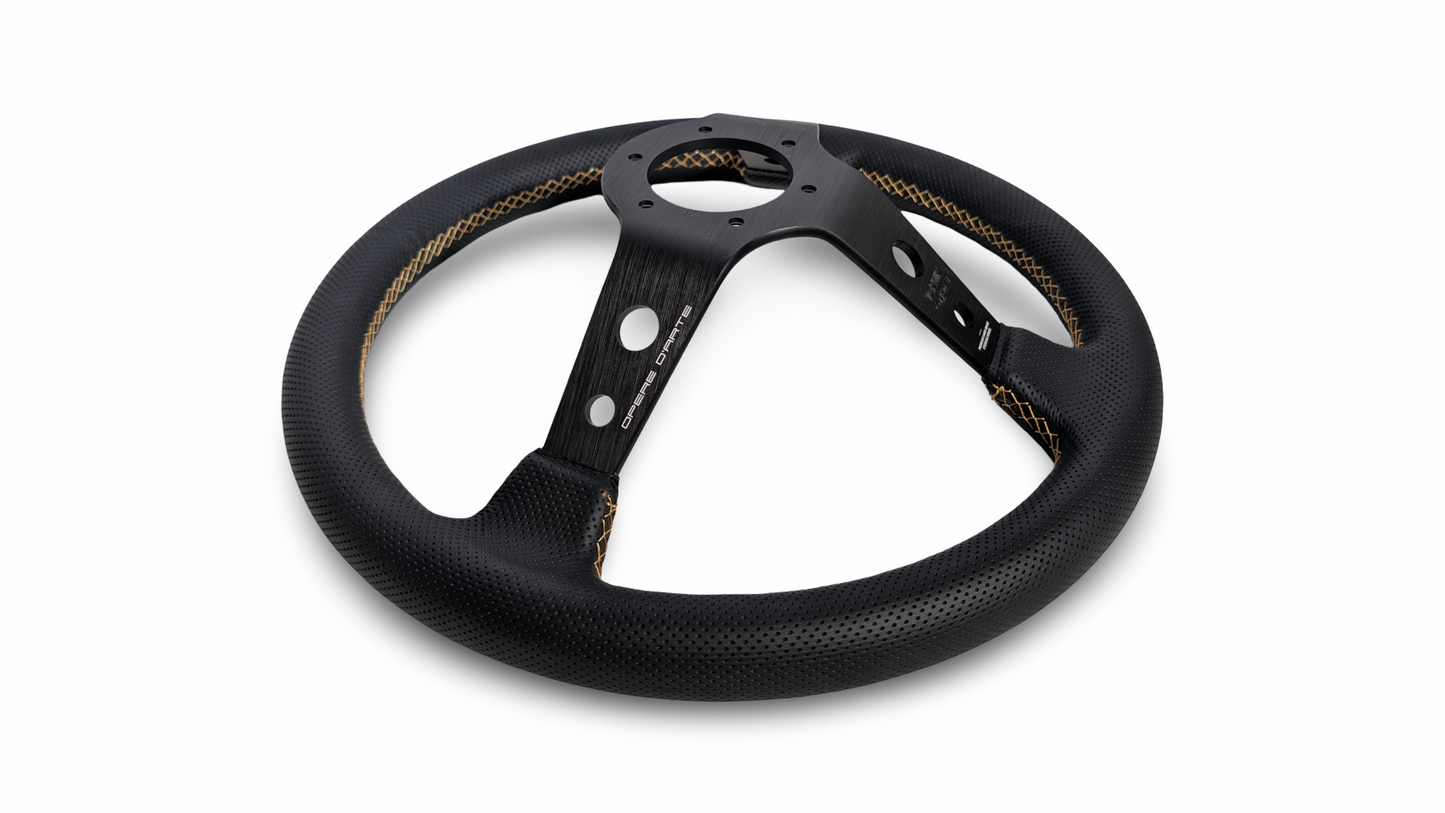 S1H - 350mm + 100mm - Steering Wheel - Gold Stitch (Micro)