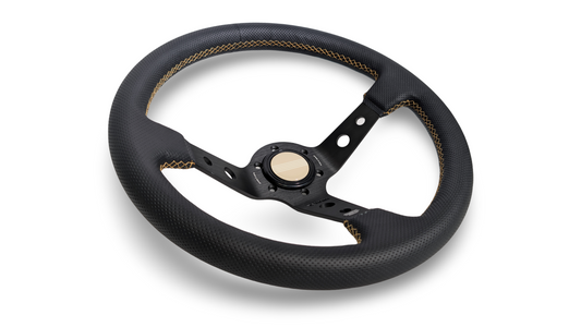 S1H - 350mm + 100mm - Steering Wheel - Gold Stitch (Micro)