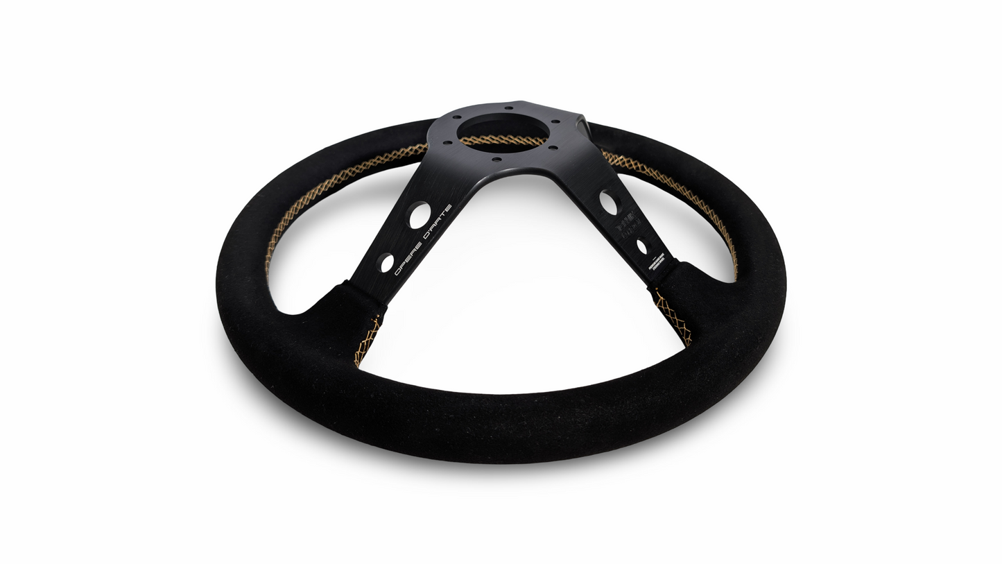 S1H - 350mm + 100mm - Steering Wheel - Gold Stitch (Micro)