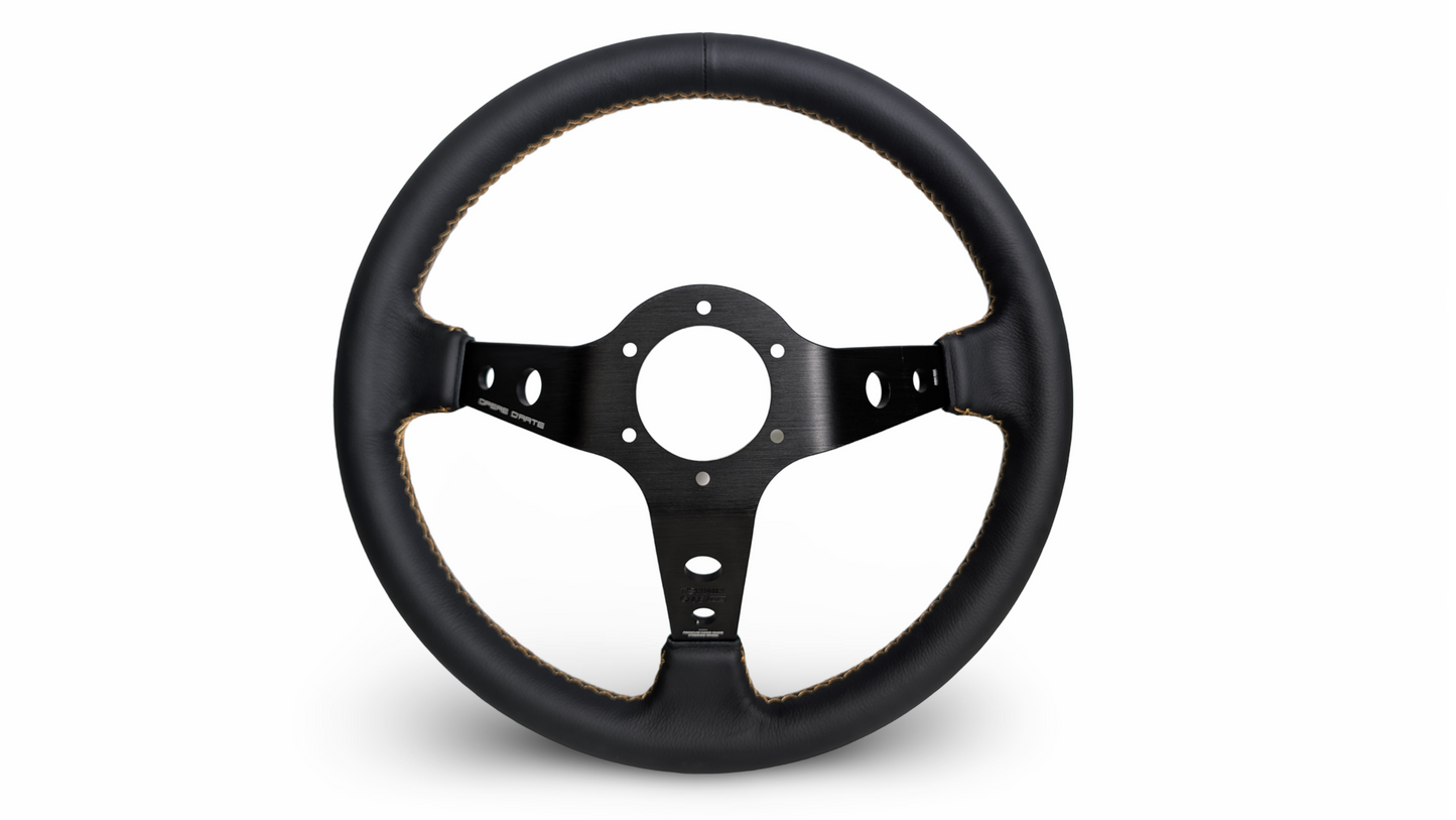 S1H - 350mm + 100mm - Steering Wheel - Gold Stitch (Micro)